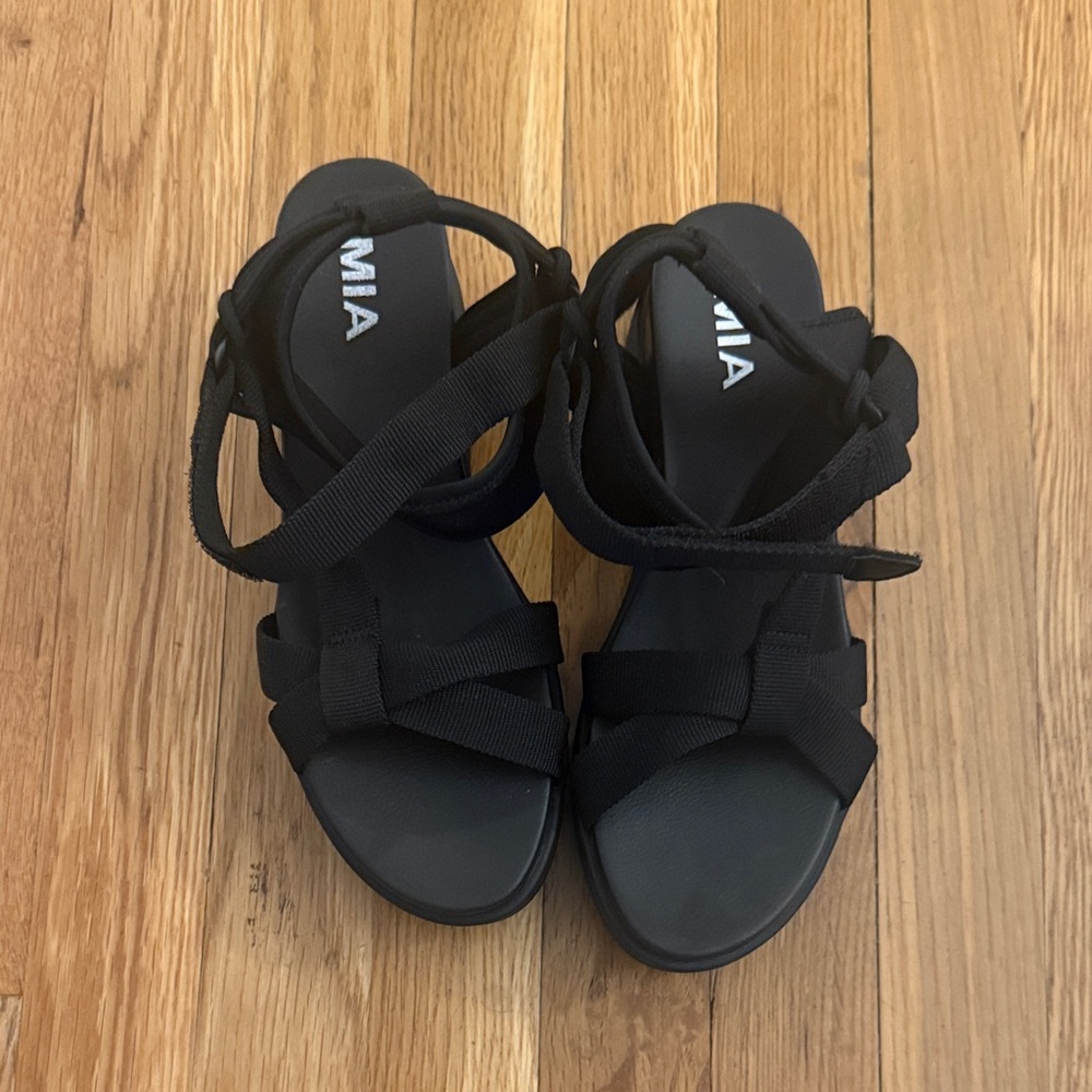 MIA Women's Strappy Black Sandals